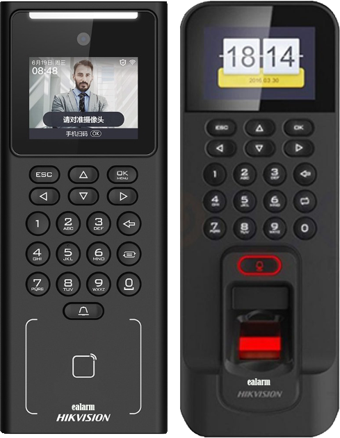 hikvision fingerprint card door access keypad reader